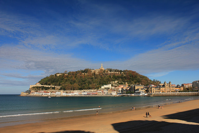Beach in San Sebastián, Spain