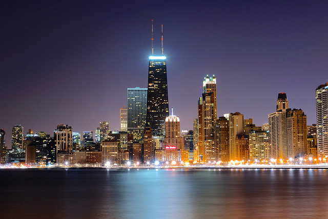 Chicago Skyline from the North Avenue Beach
