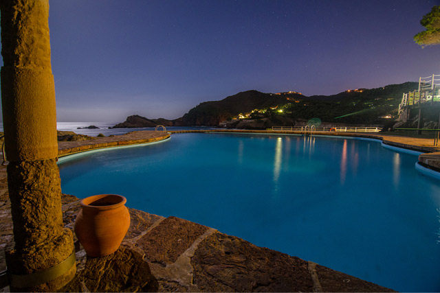 Night shot at Cap sa Sal in Begur, Spain