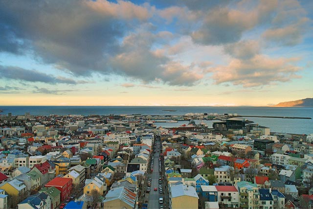 Reykjavík from the the top of Hallgrímskirkja