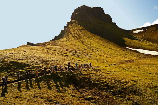 Fimmvörðuháls in southern Iceland