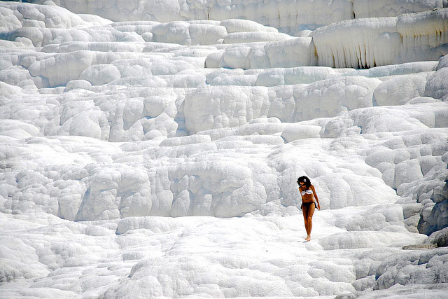 Pamukkale mountain in southwestern Turkey