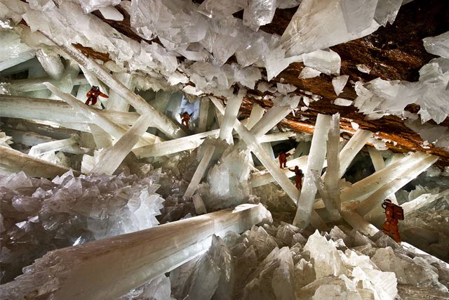 Cave of the Crystals or Naica Mine in Naica, Chihuahua, Mexico