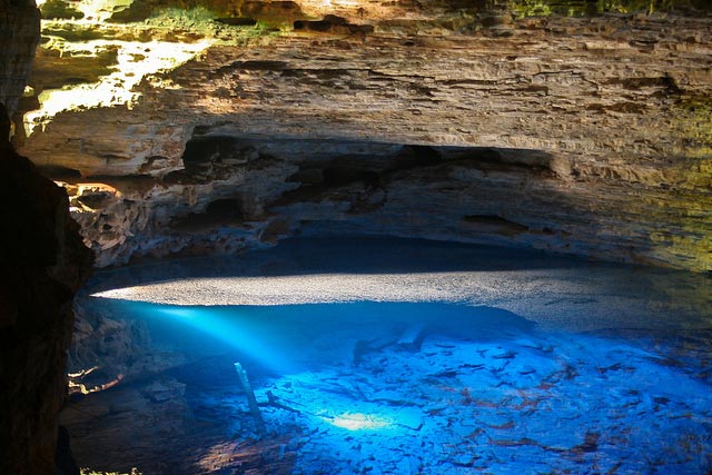 Poço Encantado, Chapada Diamantina, in the Northeast of Brazil