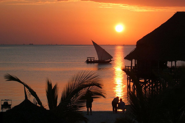 Sunset in Zanzibar