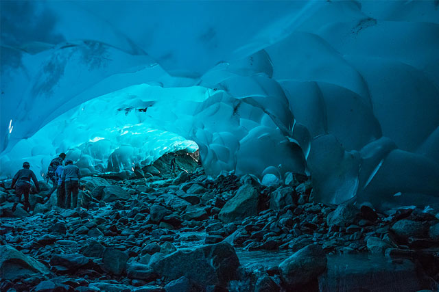 Ice Cave under the Mendenhall Glacier