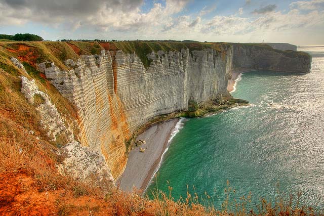 Cliffs in Étretat, France
