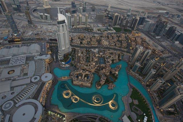 'At the Top' observation deck in Burj Khalifa in Dubai