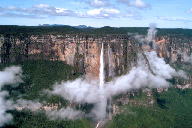 Angel Falls (Santo Ángel) in Venezuela