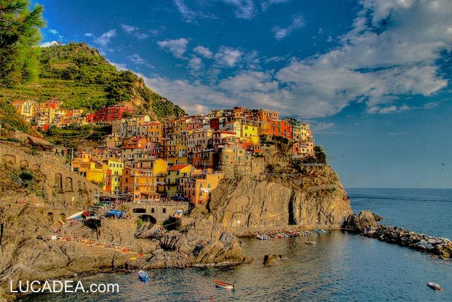 Manarola district in Italy