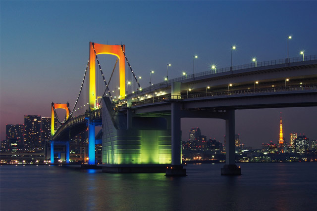 Rainbow Bridge in Japan
