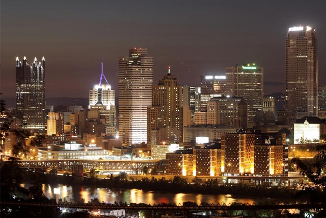 Pittsburgh at night