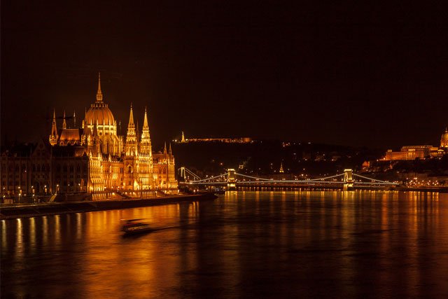 Budapest Parliament at night