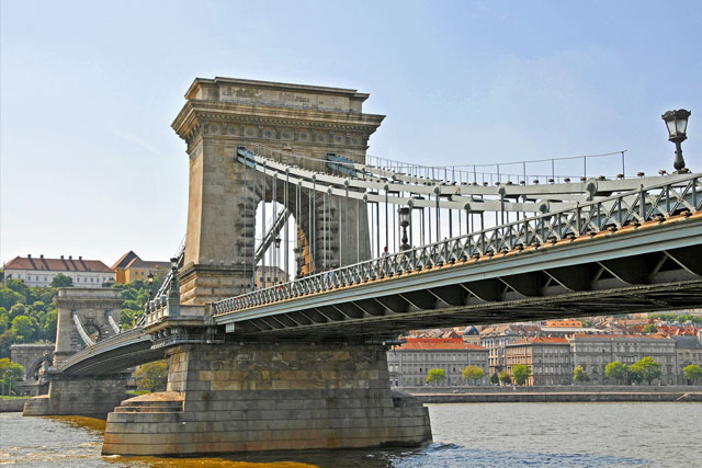The Széchenyi Chain Bridge in Hungary