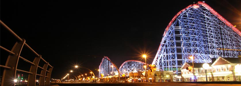 The Big One Illuminations in Blackpool Pleasure Beach