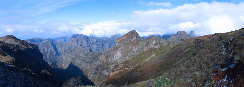 Pico Ruivo from the Pico do Arieiro to Pico Ruivo trail in Madeira