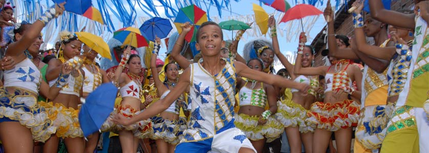 Samba dancers in Brazil