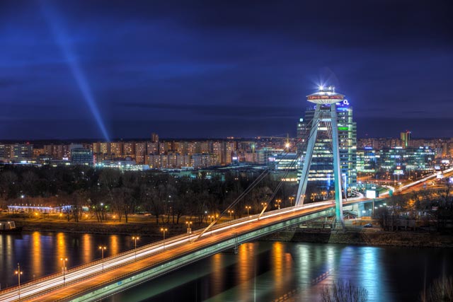 Most SNP Bridge in Bratislava